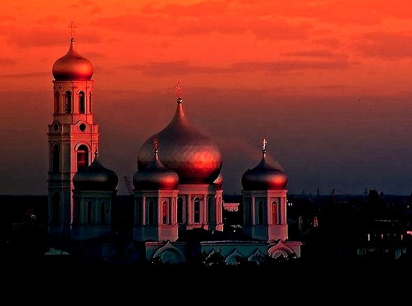 by redstarpictures on Flickr.Church of the Holy Trinity at sunrise in Odessa, Ukraine.