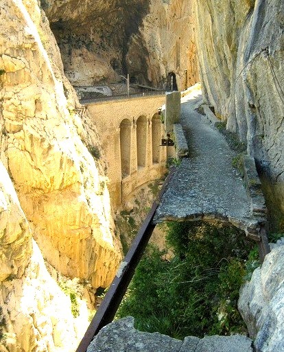 Dangerous paths of El Caminito Del Rey, Spain