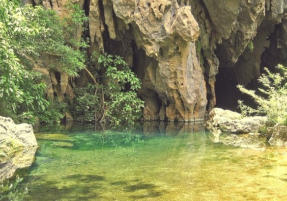 Clear waters in Phong Nha-Ke Bang National Park, Vietnam