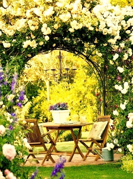 Flowered Garden Arch, Provence, France