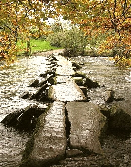 Ancient Bridge, Tarr Steps, Devon, England