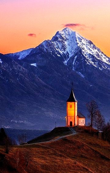 Just before sunrise, Julian Alps, Slovenia