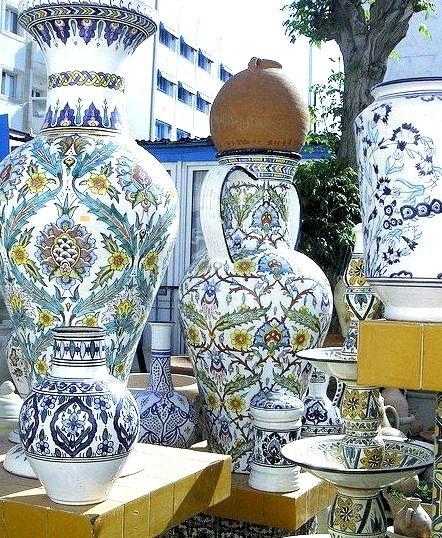 Beautiful ceramics in Nabeul, Tunisia