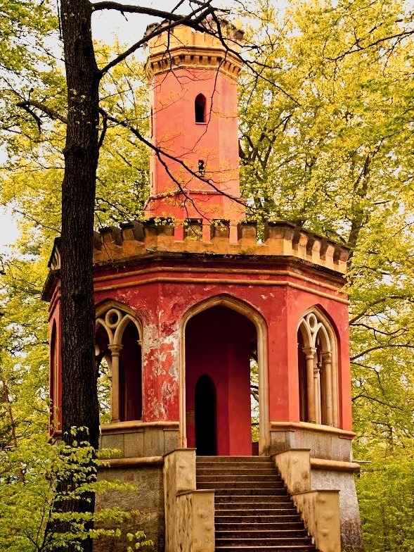 Charles IV lookout tower in Karlovy Vary / Czech Republic